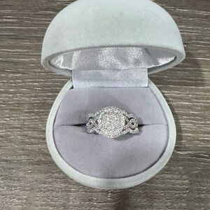 1 1/5 CTTW 14KWG Bridal Set